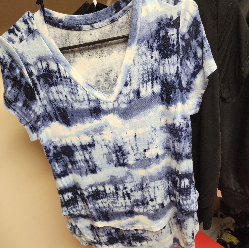 2 Maternity short sleeve shirts and 1 jacket